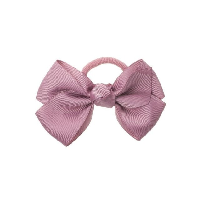 Przejdź do produktu Gumka kokarda Siena brudny róż hairbow 10cm 