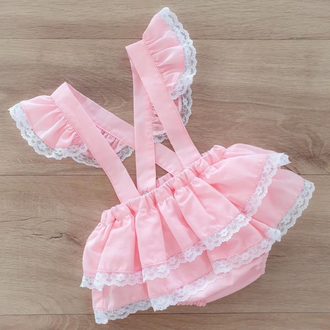 Przejdź do produktu Rampers dla dziewczynki różowy candy pink bloomers