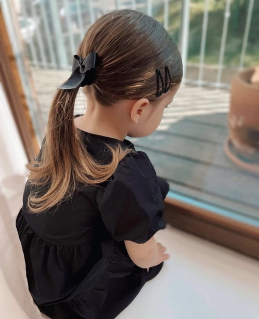 Przejdź do produktu Spinka kokarda do włosów Condor czarna *900