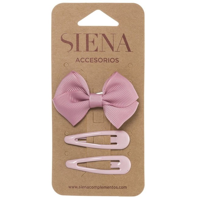 Przejdź do produktu Spinki zestaw bow clip brudny róż