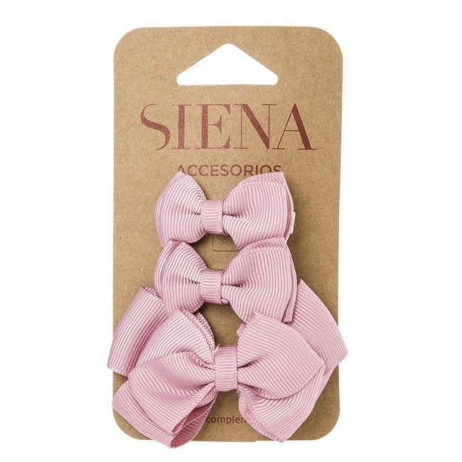 Przejdź do produktu Spinki zestaw kokardki brudny róż