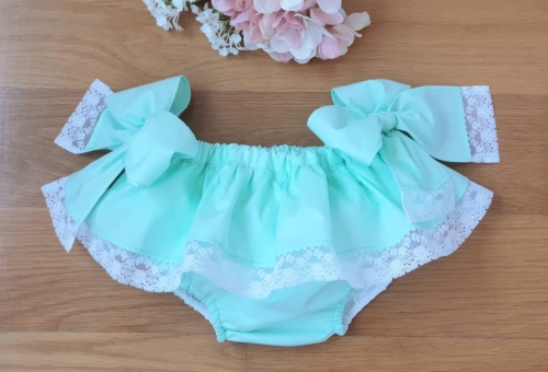 BLOOMERS AQUA VERDE BOWS