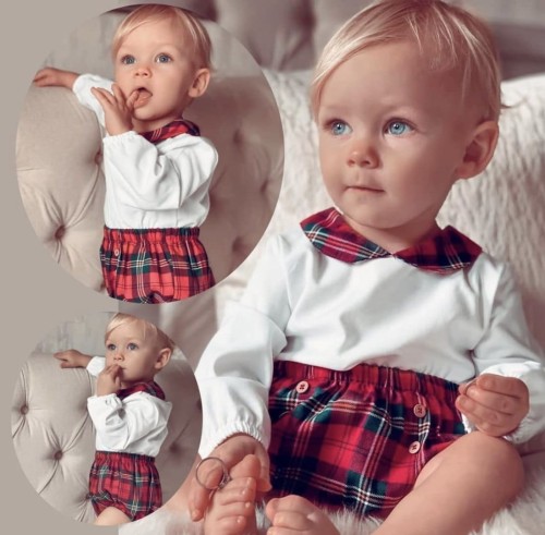 Komplet Christmas Tartan Fill Bloomers