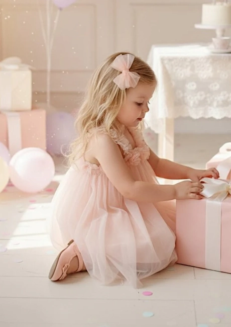 Przejdź do produktu Sukienka tiulowa różowa tutu bella flower