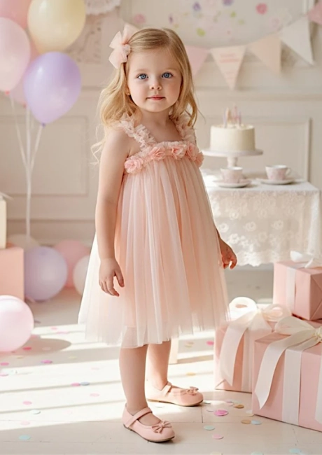 Przejdź do produktu Sukienka tiulowa różowa tutu bella flower