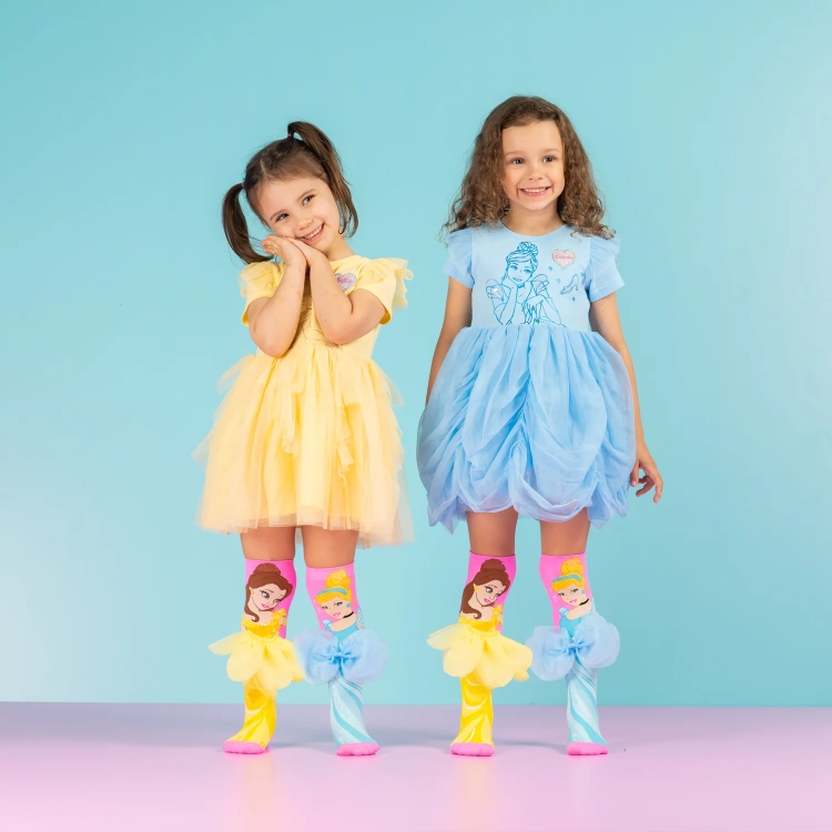 Cindarella-and-Belle-fun-socks.webp