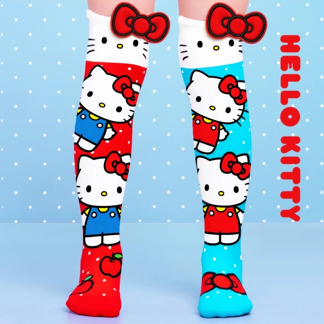Przejdź do produktu Podkolanówki skarpetki dziecięce Hello Kitty Iconic MADMIA 