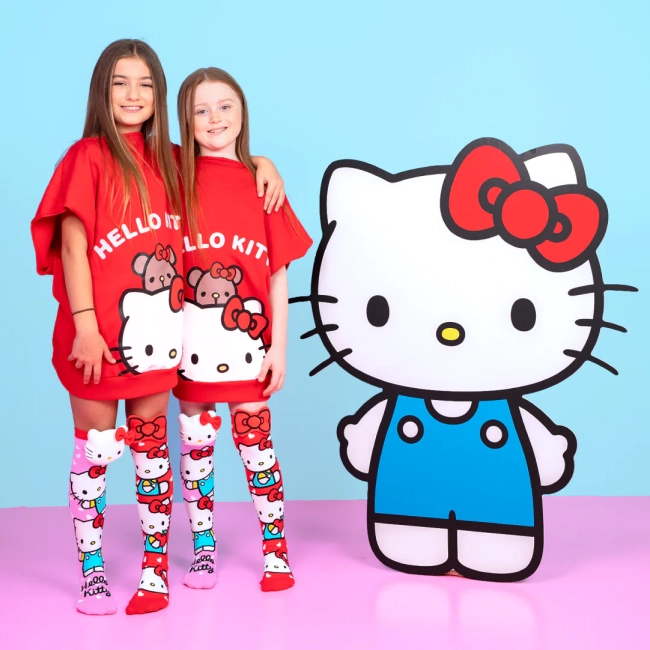 Przejdź do produktu Podkolanówki skarpetki dziecięce Hello Kitty MADMIA 