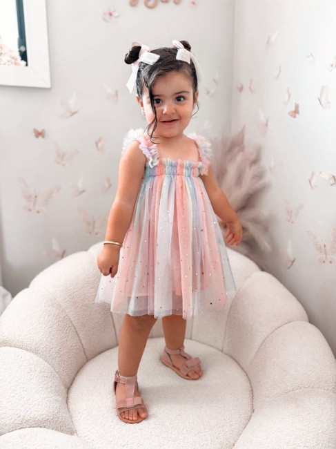 Przejdź do produktu Sukienka tiulowa dla dziewczynki Stars and Moon Sparkle Tutu 