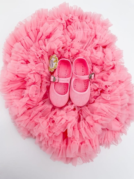 Balerinki mery jane la cadena coral fluor