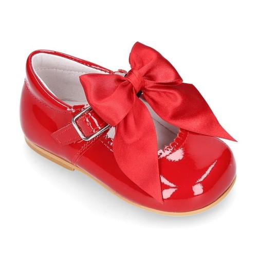 BUTY BALETKI CZERWONE KOKARDA OKAASPAIN