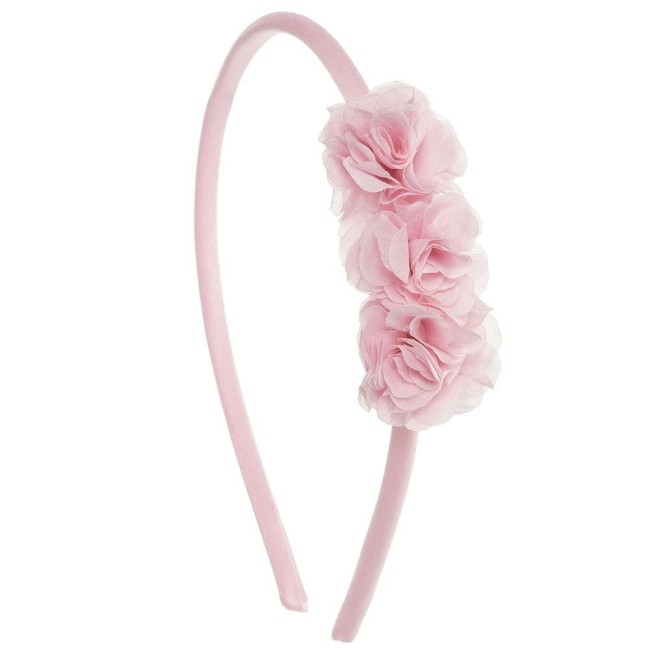 Przejdź do produktu Opaska three peonia chiffon flowers różowa