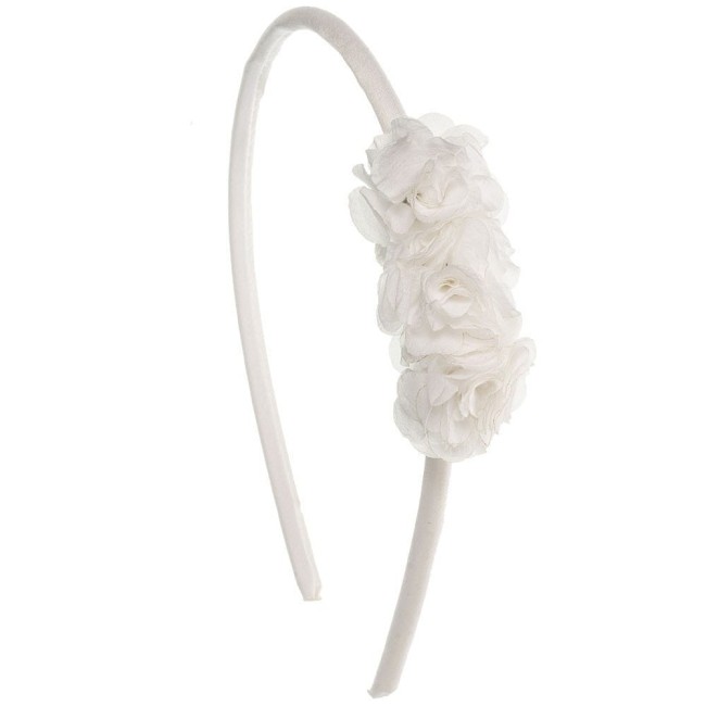 Przejdź do produktu Opaska three peonia chiffon flowers biała