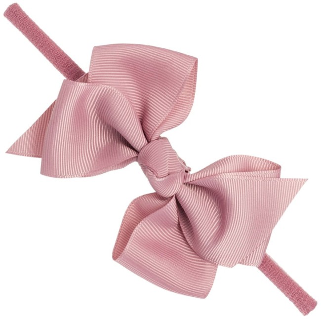Przejdź do produktu Opaska kokarda large hair bow brudny róż