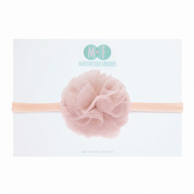 Przejdź do produktu OPASKA Z POMPONEM WENECKI RÓŻ