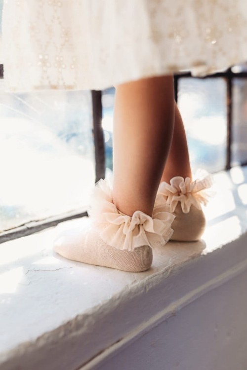 Skarpetki Tiulowe Tutu Beż Mama's Feet