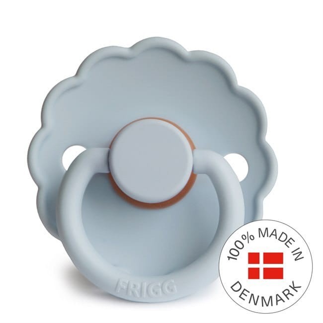Przejdź do produktu Smoczek FRIGG Daisy Kauczuk Powder Blue 6-18 miesięcy