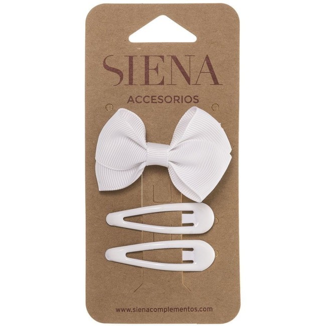 Przejdź do produktu Spinki zestaw bow clip białe