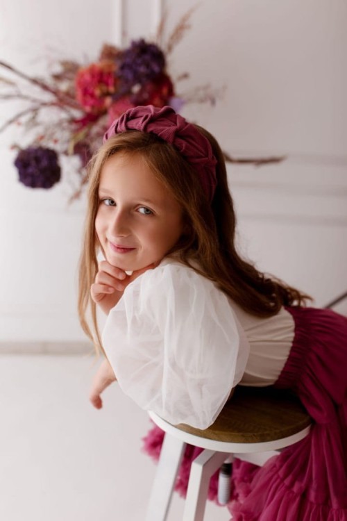 Bluzka z tiulową bufką PUF PUF ecru Manufaktura