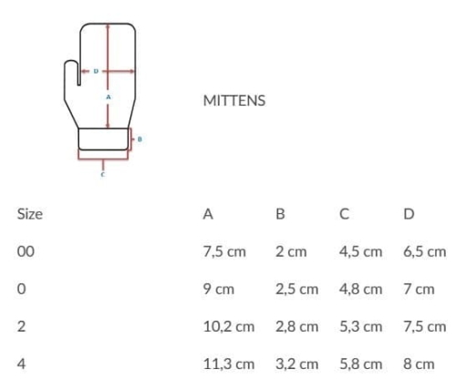 Rękawiczki dziecięce pompon Condor one-finger ecru *303