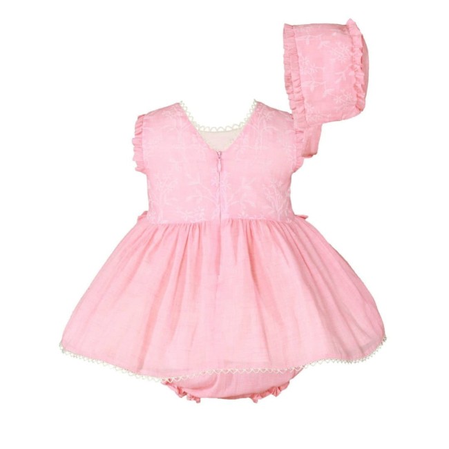 Przejdź do produktu Sukienka różowa dla dziewczynki urodziny Bonetka MIRANDA