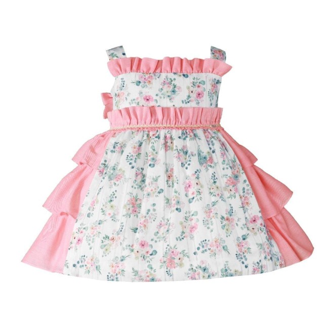 Przejdź do produktu Sukienka falbanki flowers Miranda Textil kwiatki