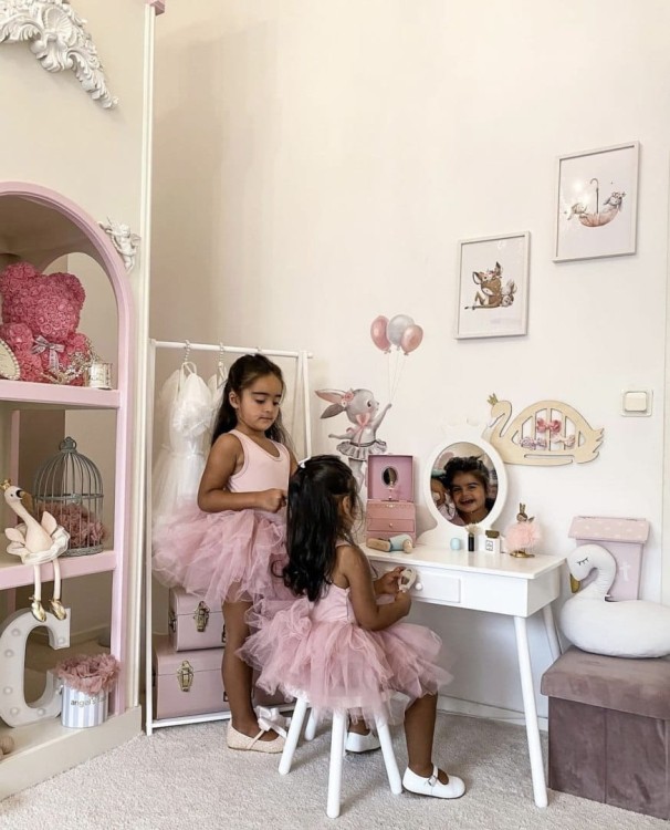 Sukienka tutu balet brudny róż dziecięca DOLLY BY LE PETIT TOM