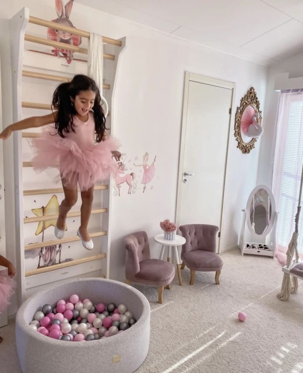 Sukienka tutu balet brudny róż dziecięca DOLLY BY LE PETIT TOM