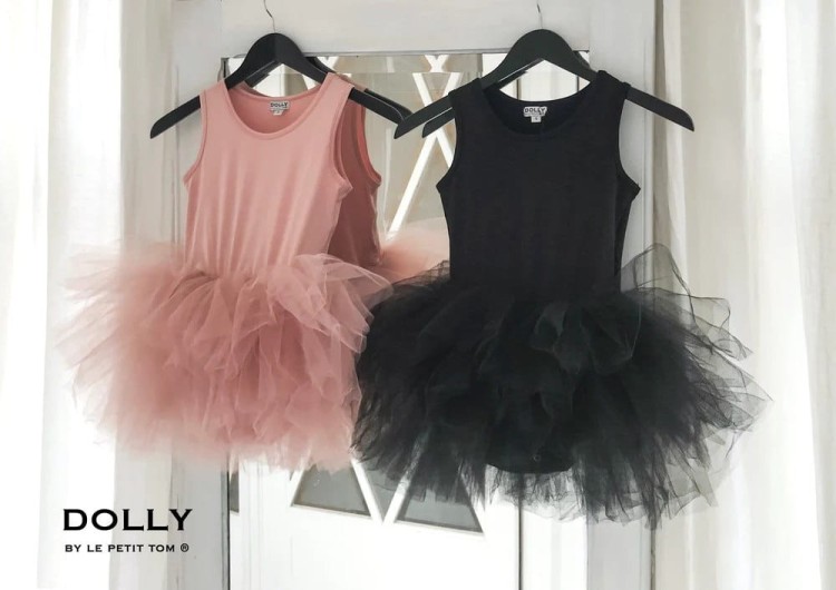 Sukienka tutu balet brudny róż dziecięca DOLLY BY LE PETIT TOM