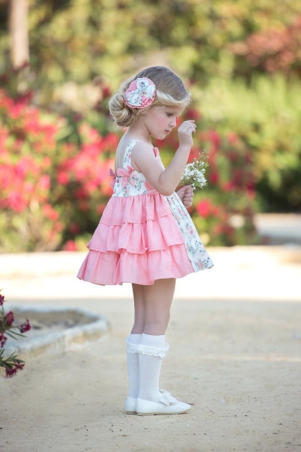 Przejdź do produktu Sukienka falbanki flowers Miranda Textil kwiatki