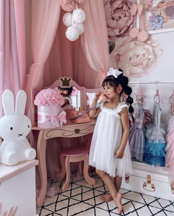 Sukienka tiulowa biała dziecięca WAY TUTU DRESS DOLLY BY LE PETIT TOM