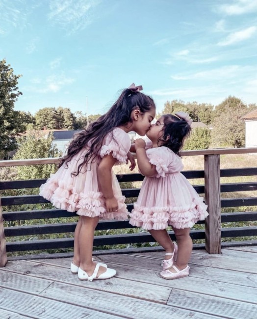 Przejdź do produktu Sukienka tiulowa pudrowy róż dziecięca FRILLY DRESS DOLLY BY LE PETIT TOM