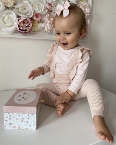 Legginsy na szelkach falbanki nude wings Condor *674