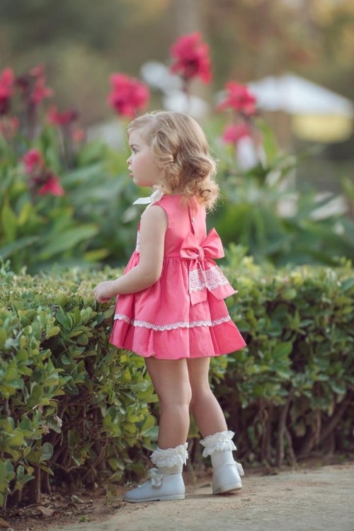 SUKIENKA RÓŻOWA KOKARDKI MIRANDA