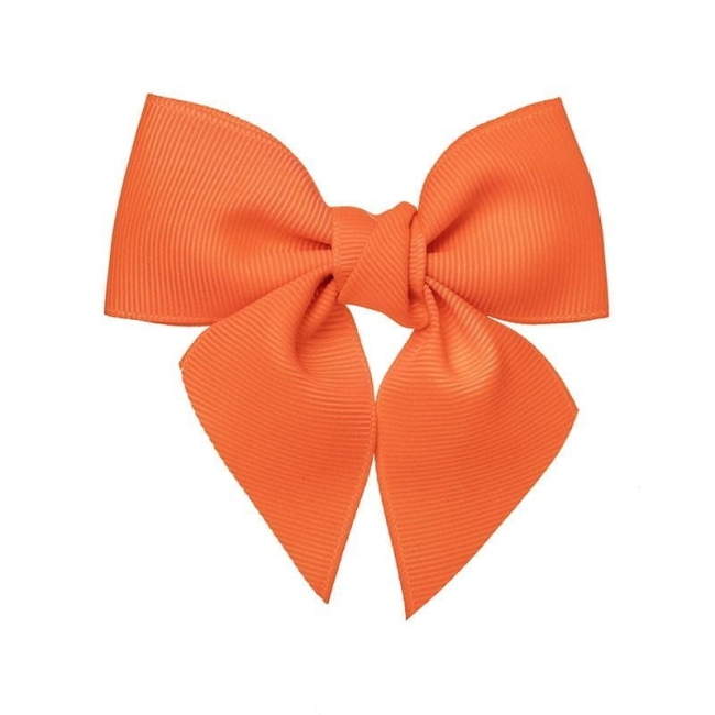 Przejdź do produktu Spinka kokarda Siena neon orange hairbow 8cm