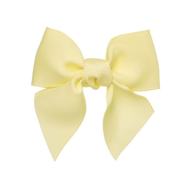 Przejdź do produktu Spinka kokarda Siena żółta hairbow 8cm