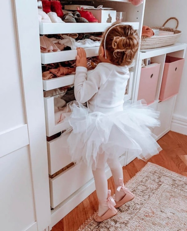 Sukienka tutu balet biała dziecięca DOLLY BY LE PETIT TOM