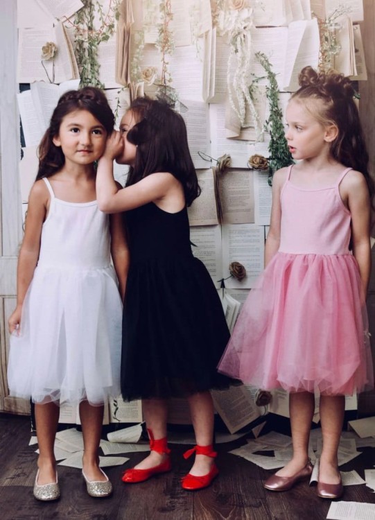 Sukienka różowa dziecięca rib cotton DOLLY BY LE PETIT TOM