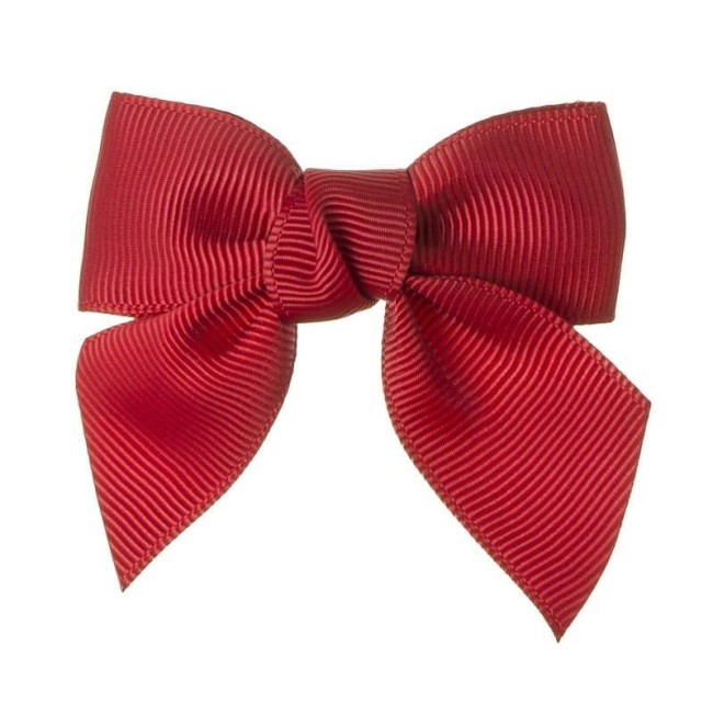 Przejdź do produktu Spinka mała kokarda Siena czerwona