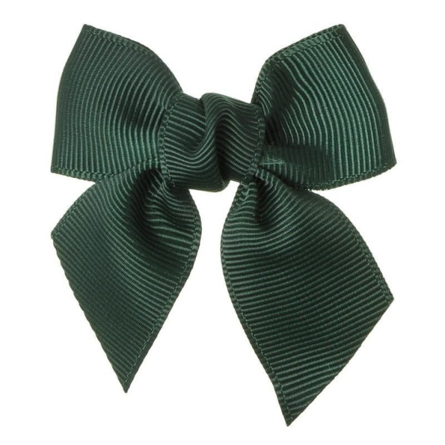 Przejdź do produktu Spinka mała kokarda Siena butelkowa zieleń