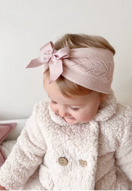 Opaska merino kokarda nude diamond openwork Condor *914