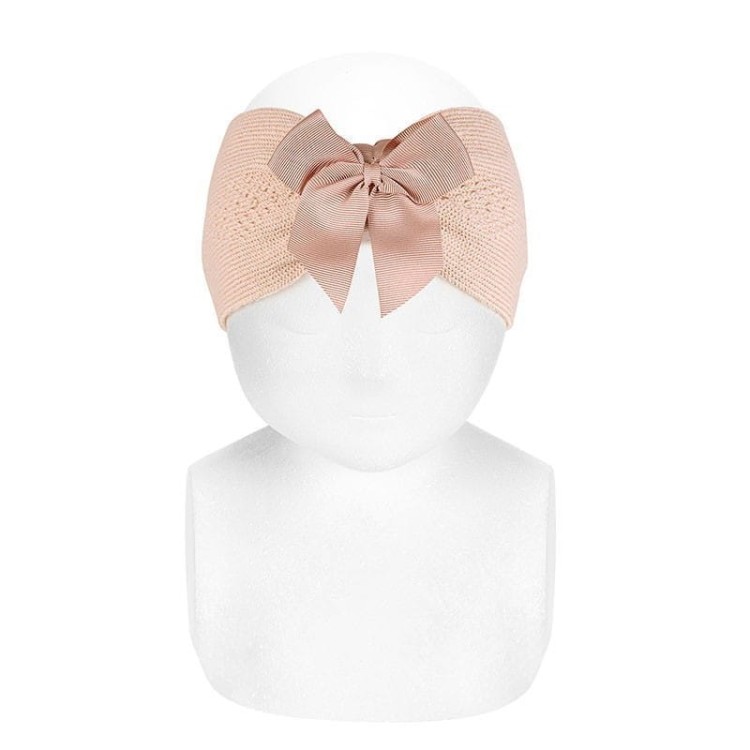 Opaska merino kokarda nude diamond openwork Condor *914