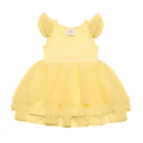 Przejdź do produktu Sukienka tiulowa Angel banan żółta Manufaktura Falbanek