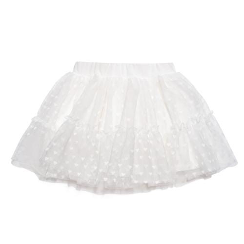 Spódniczka serduszka tiulowa ecru Manufaktura Falbanek