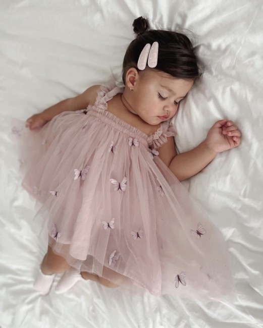 Przejdź do produktu Sukienka tiulowa motylki różowa brokat dla dziewczynki