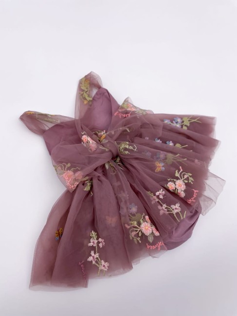 Przejdź do produktu Rampers flora tiulowy dla dziewczynki brudny róż