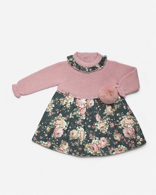 Przejdź do produktu Sukienka dla dziewczynki z dzianiny Rose Garden Juliana