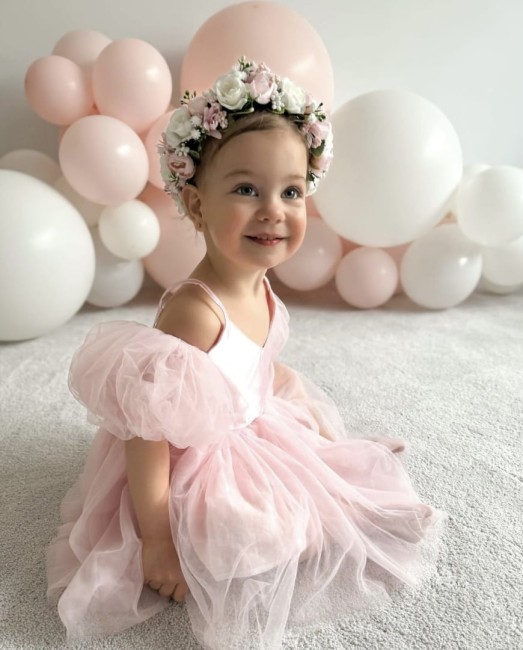 Przejdź do produktu Sukienka dla dziewczynki tiulowa różowa Tulle pink