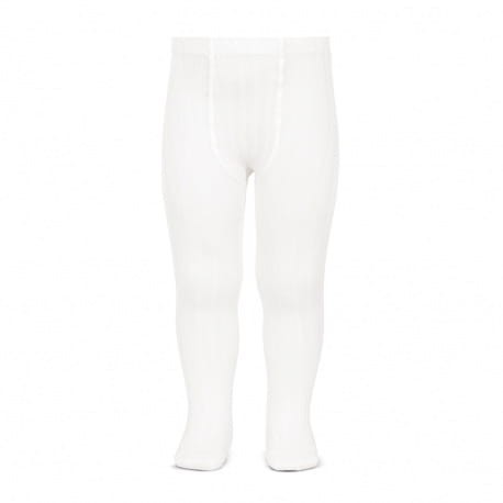 Rajstopy prążkowane dziecięce basic białe Condor *200
