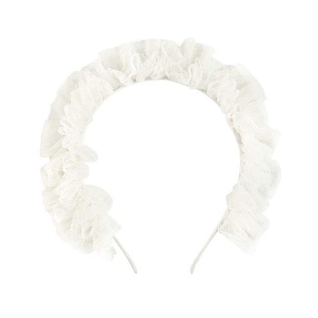 Przejdź do produktu Opaska tiulowa dla dziewczynki Condor cream *202